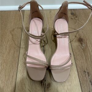 Chinese Laundry Beige Strappy Heels